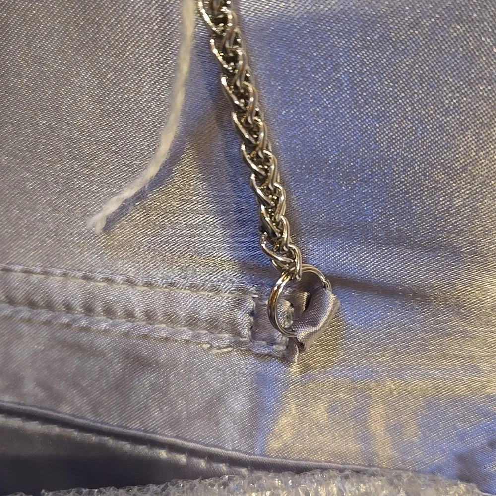 New Sondra Roberts Squared Black/White Beaded Versatile Clutch - Picture 9 of 11